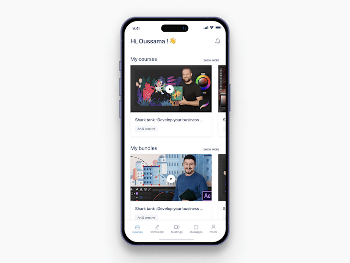 Cover image for Projects - digital learning mobile app