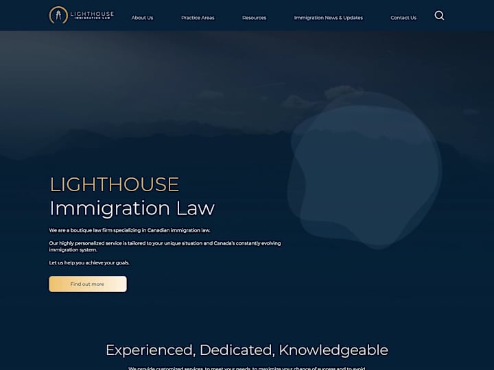 Cover image for Immigration Lawyer in Canada website