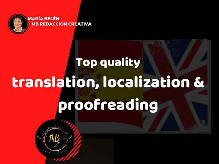 Cover image for English to Spanish Translation, Localization, and Proofreading