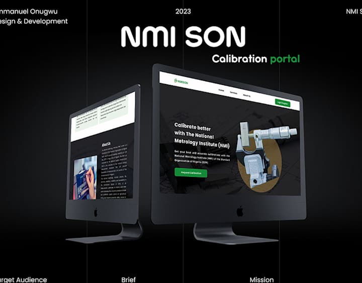 Cover image for NMI SON - Calibration Portal Design and Development :: Behance