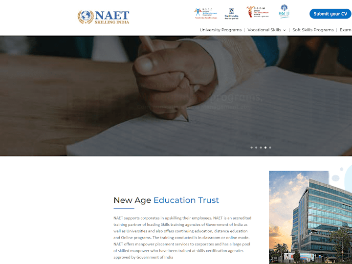 Cover image for NAET - New Age Education Trust | Complete your Education by stu…