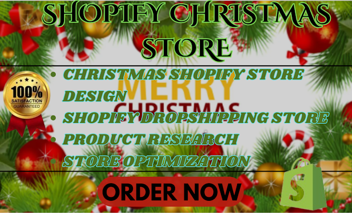 Cover image for  Festive Christmas Shopify Store Design and Setup 🎄