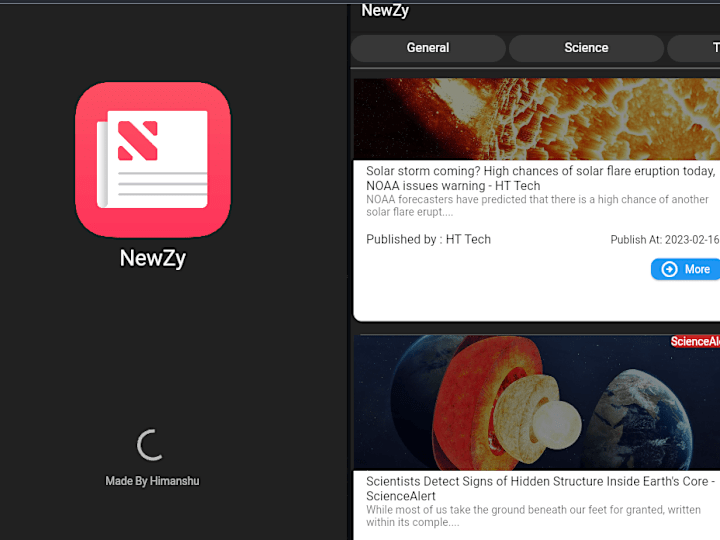 Cover image for NewZy news app