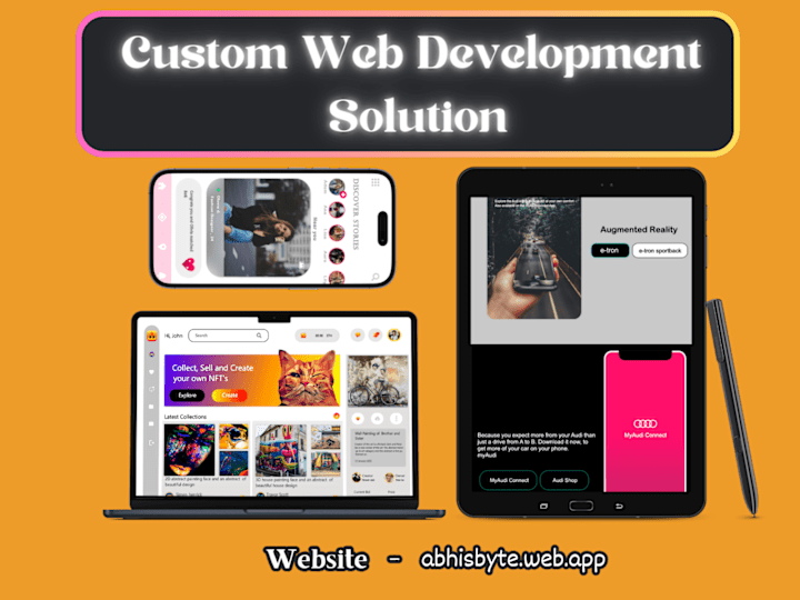 Cover image for Custom web development solutions to meet your unique needs