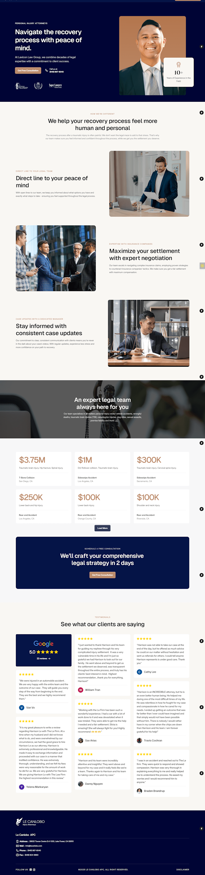 Cover image for Lawyer Website | Web Dev + UI Design