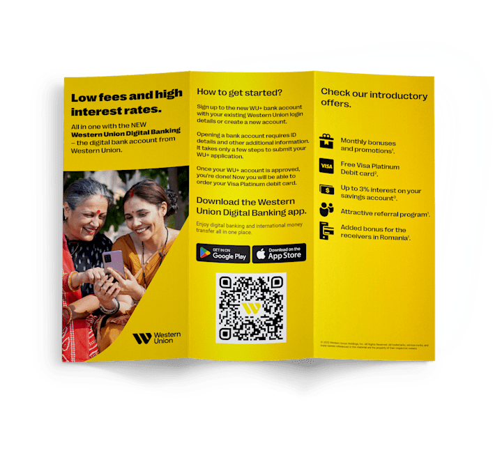 Cover image for Western Union | Brochure & Display ads