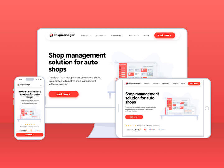 Cover image for Shopmanager Product Website Design