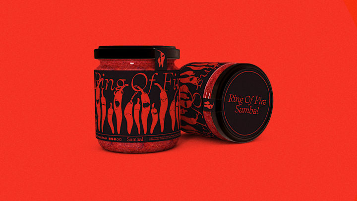 Cover image for Ring of Fire Hot Sauce Brand Identity