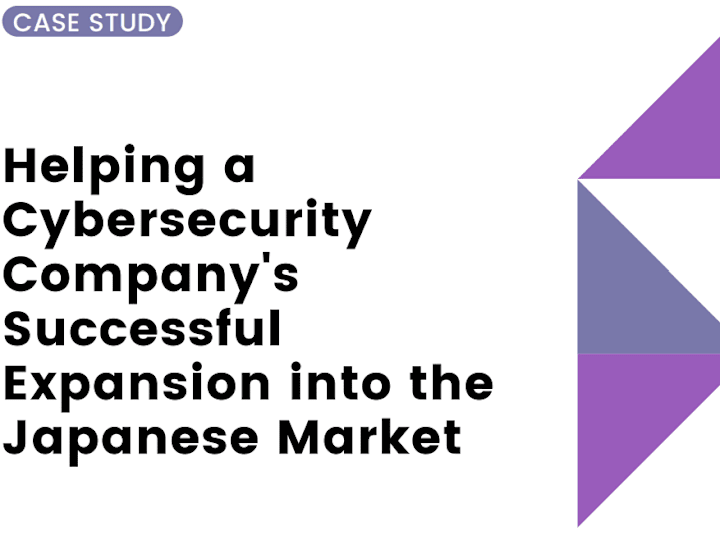 Cover image for Japan Marketing Manager for Cybersecurity Software Company