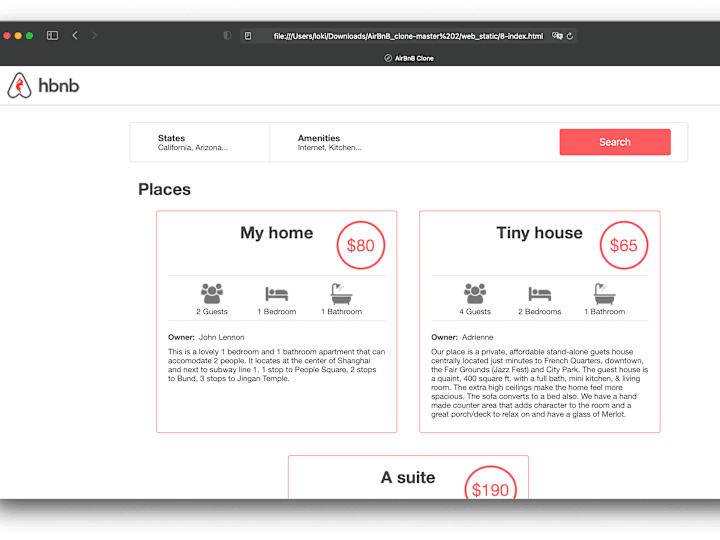 Cover image for Airbnb clone