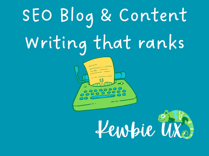 Cover image for Kewbie UX Portfolio: SEO content writing