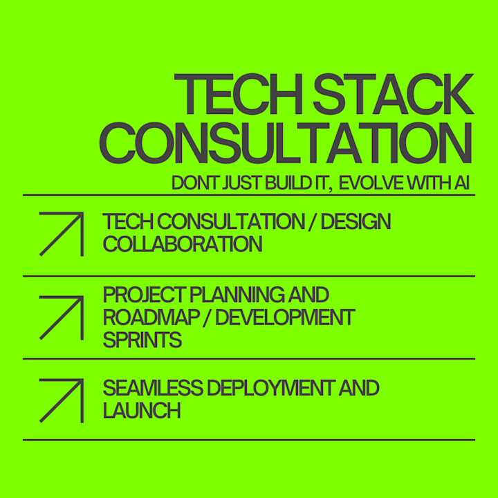 Cover image for 🚀 Startup Tech Stack Consultation | AI-Driven MVP Development 