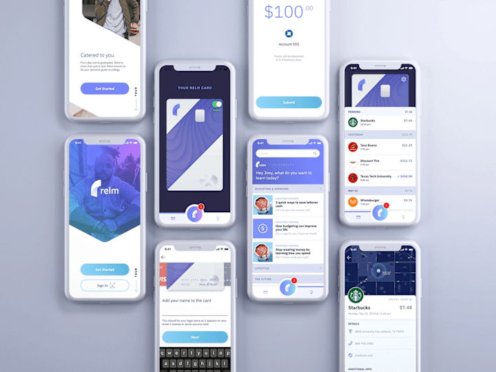 Cover image for Relm: A FinTech Banking App for College Students