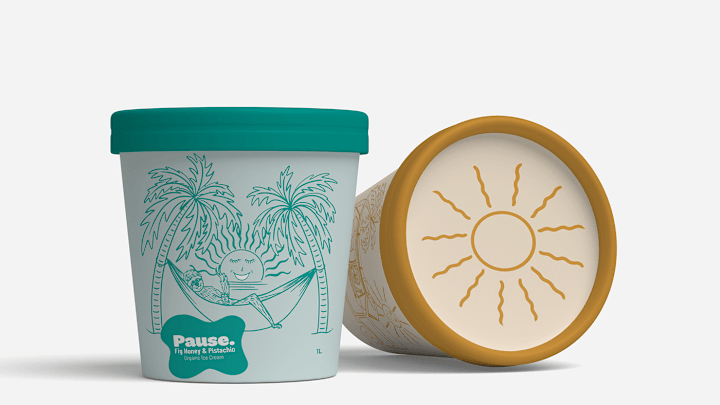 Cover image for Pause Ice Cream - Packaging and Brand Identity 