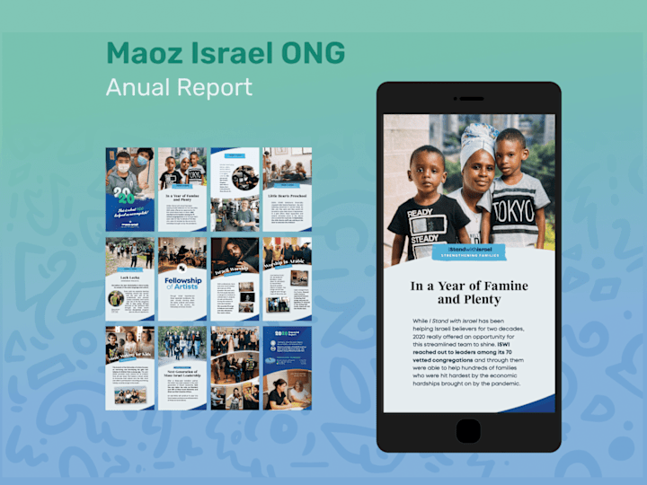 Cover image for Annual Report Print/Digital- Maoz Israel ONG