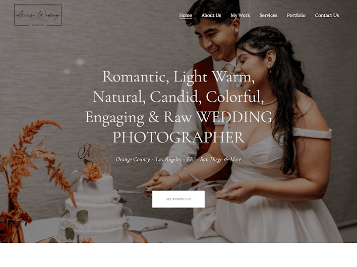 Cover image for design wedding website, squarespace photography booking website