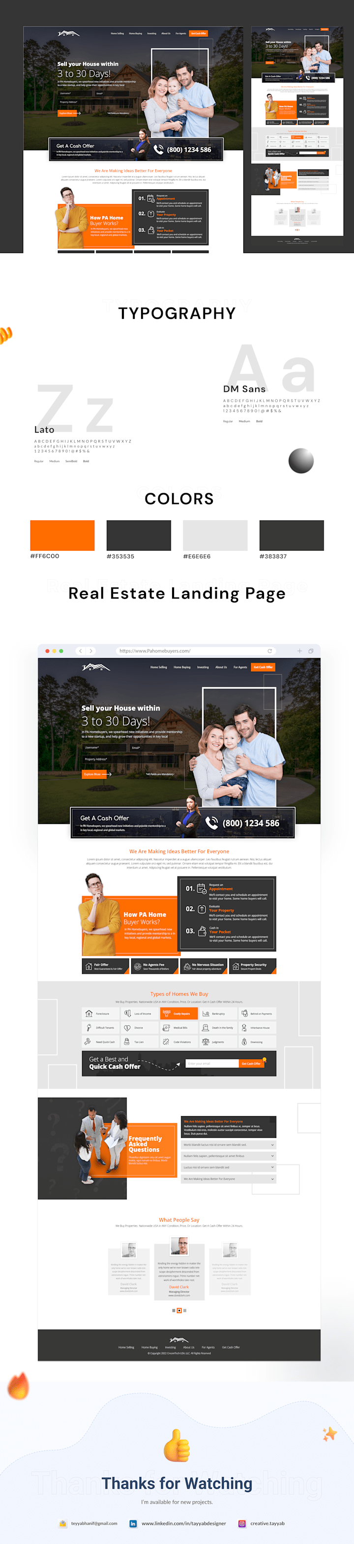 Cover image for Real Estate Landing Page Design | Case Study