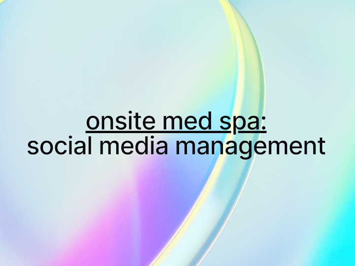 Cover image for On Site Med Spa - Social Media