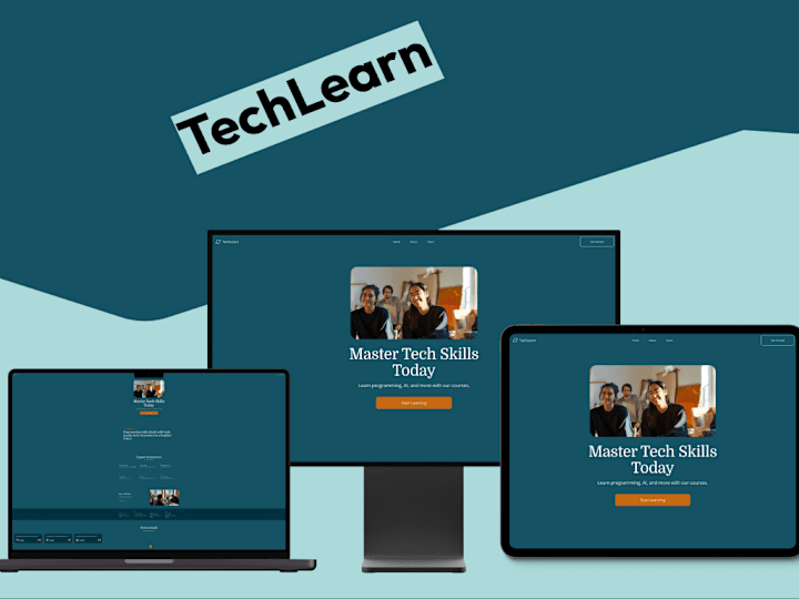 Cover image for  TechTutors Online Learning Platform landing page