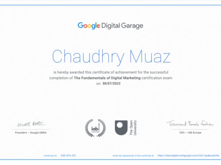 Cover image for Digital Marketing by Google Garage