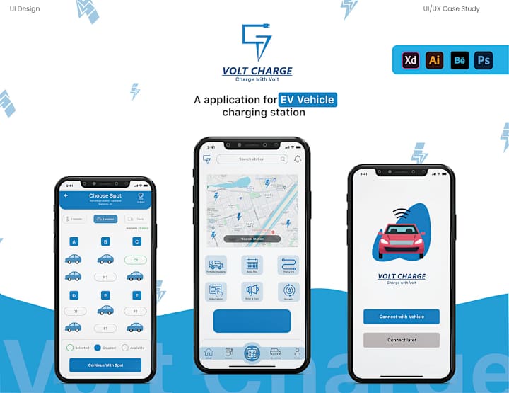 Cover image for UI Design For Ev charging station App
