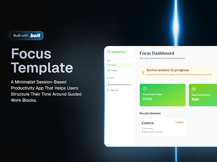 Cover image for FocusFlow - Focus Assist Template
