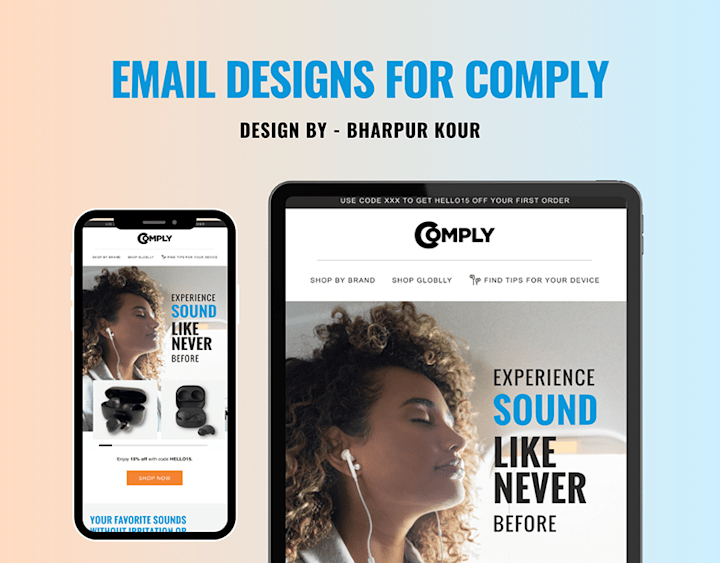 Cover image for EMAIL DESIGNS FOR COMPLY :: Behance