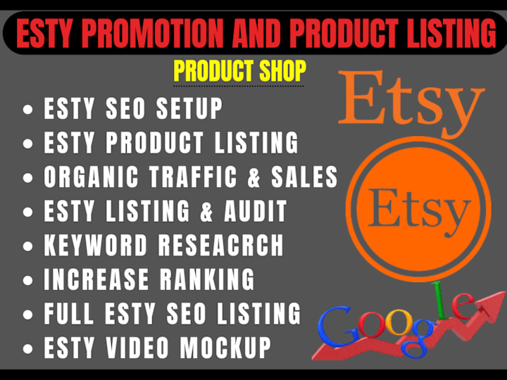 Cover image for I will setup etsy seo etsy product listing with optimised SEO