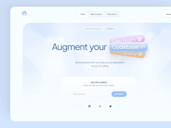 Cover image for Revamping Startup Landing Pages - Augmentcode