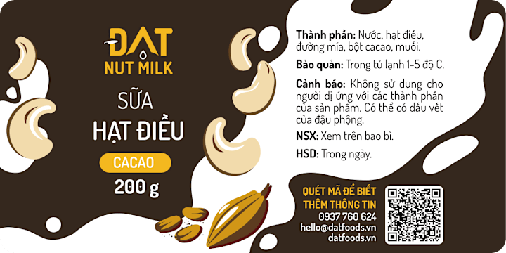 Cover image for Nut Milk Labeling Design 