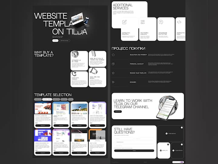 Cover image for A website for selling website templates on the Tilda CMS