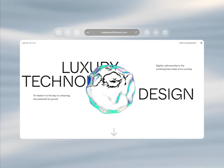 Cover image for Liquid Crystal (Web Design / Brand Identity)