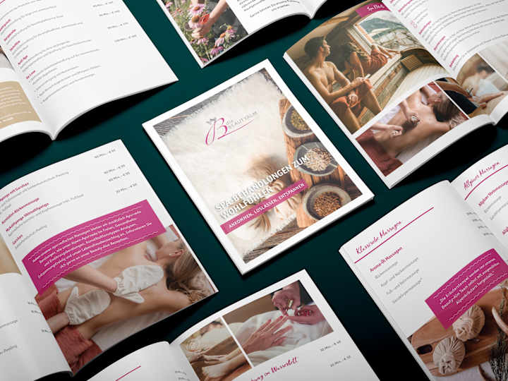 Cover image for SPA brochure for a luxury hotel