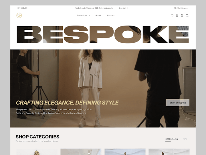 Cover image for Bespoke Ecommerce Fashion wordpress website Development