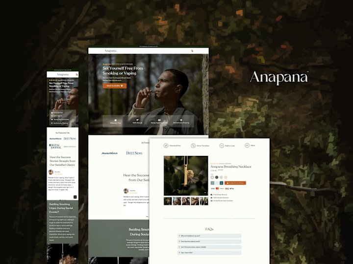 Cover image for Anapana | E-commerce → Branding & Development.