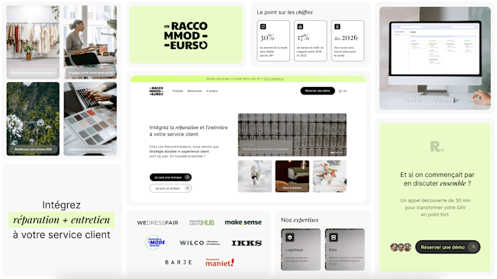 Cover image for Startup Website / Les Raccommodeurs