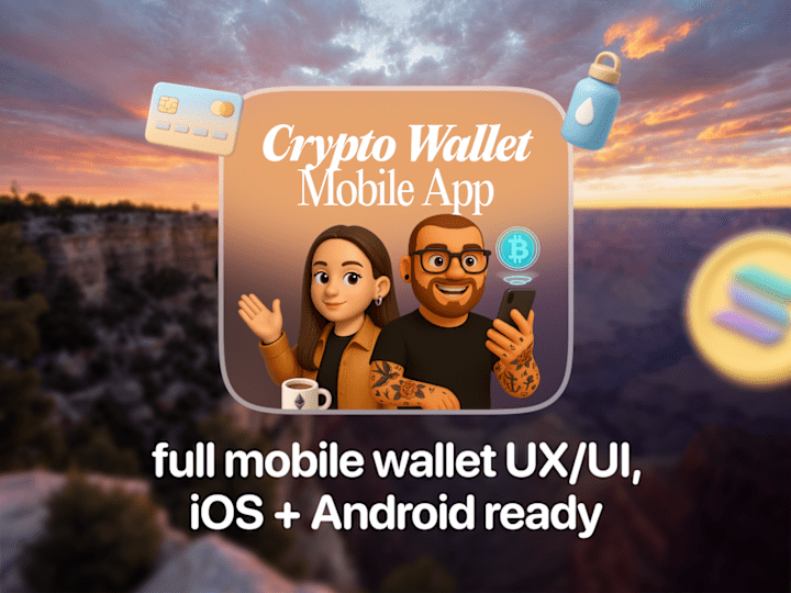 Cover image for Crypto Wallet Mobile App - iOS + Android Design