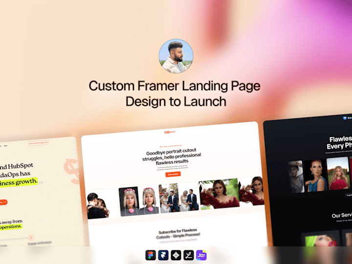 Cover image for Custom Framer Landing Page – Design to Launch