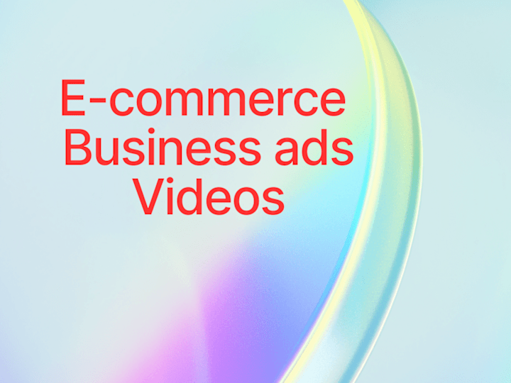 Cover image for E-commerce business ads Videos 