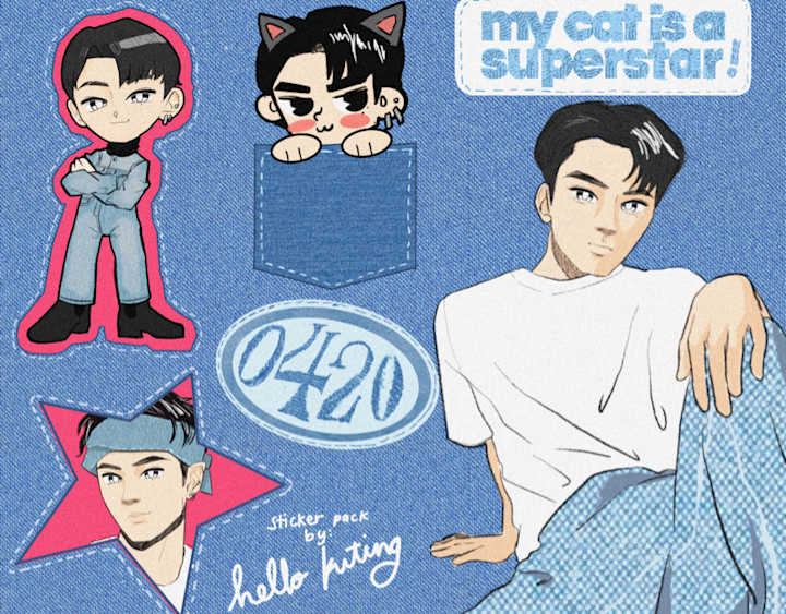 Cover image for Jay of ENHYPEN - Sticker Pack