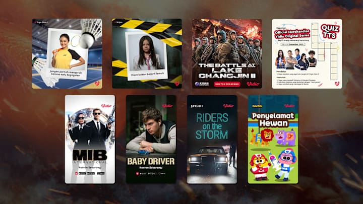 Cover image for Visual Design for Vidio.com Streaming Platform