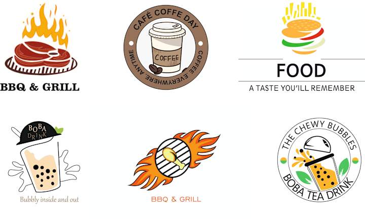 Cover image for FOOD LOGOS