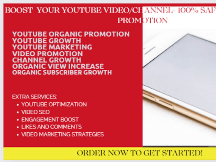 Cover image for Promote YouTube channel/video organically to get real engagement