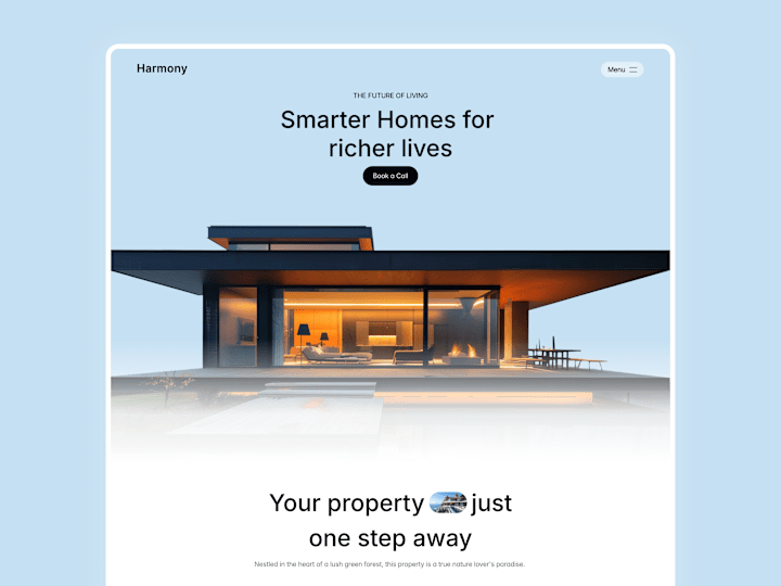 Cover image for Harmony — Real Estate Website