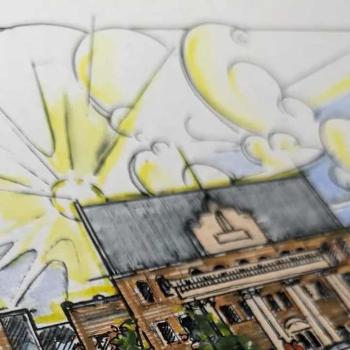 Cover image for @happymealdraws on Instagram: “School of Architecture in Waterc…