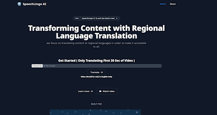 Cover image for Shub3am/SpeechLingo-AI - Translate Videos into Native Languages