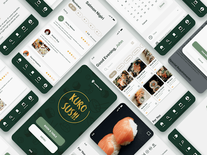 Cover image for Kuro Sushi Booking App Case Study