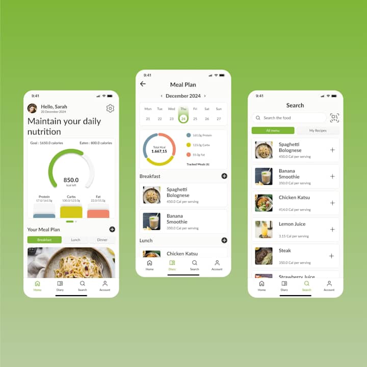 Cover image for Nutrilens - Smart Meal Planner App Design