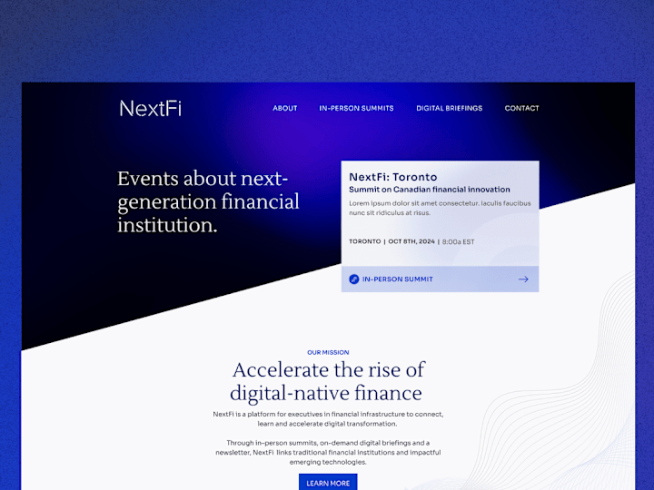 Cover image for NextFi - Events about next-generation financial infrastructure