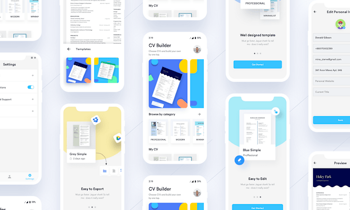 Cover image for EZY — Resume/CV Builder App